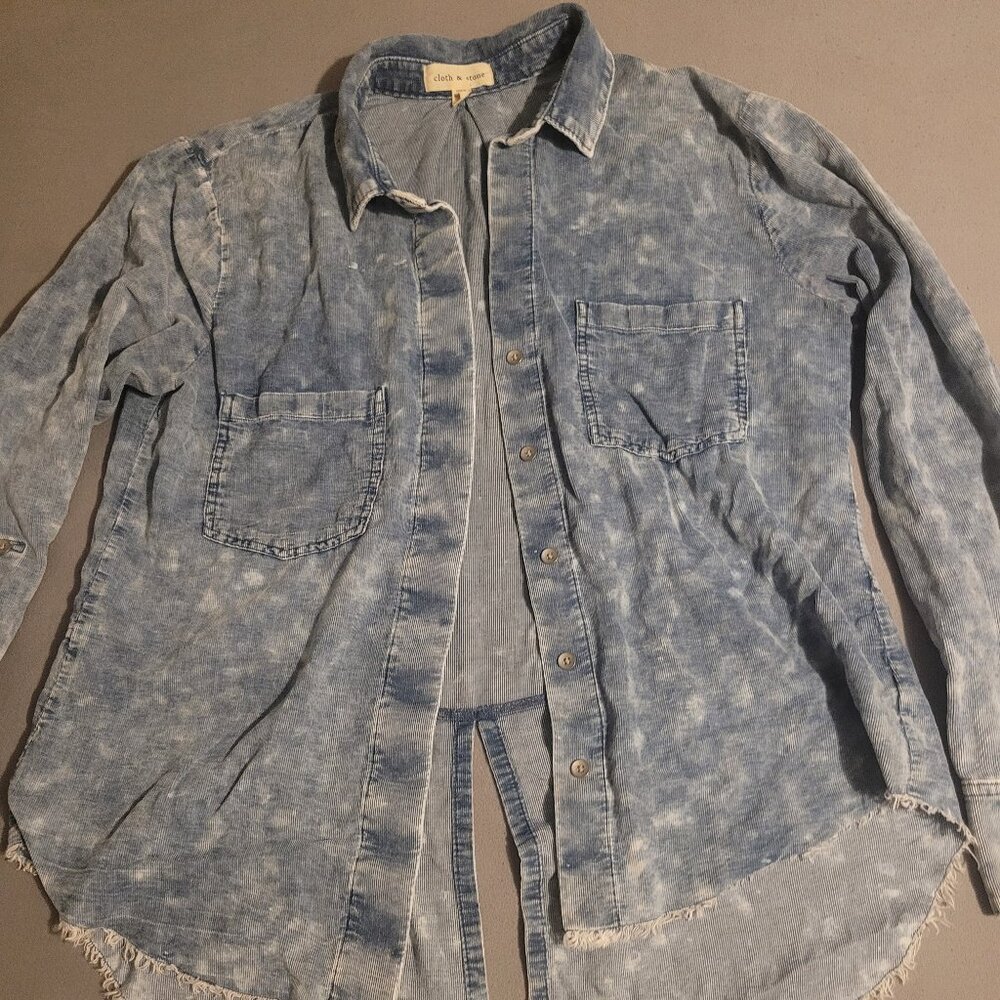 Soft faded blue blouse